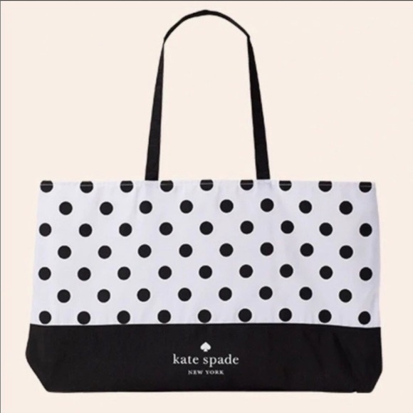 kate spade Bags Nwt Kate Spade Polka Dot Extra Large Tote Poshmark